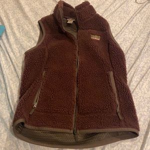 L.L. Bean Women's Mountain Pile Fleece Vest Size Small
